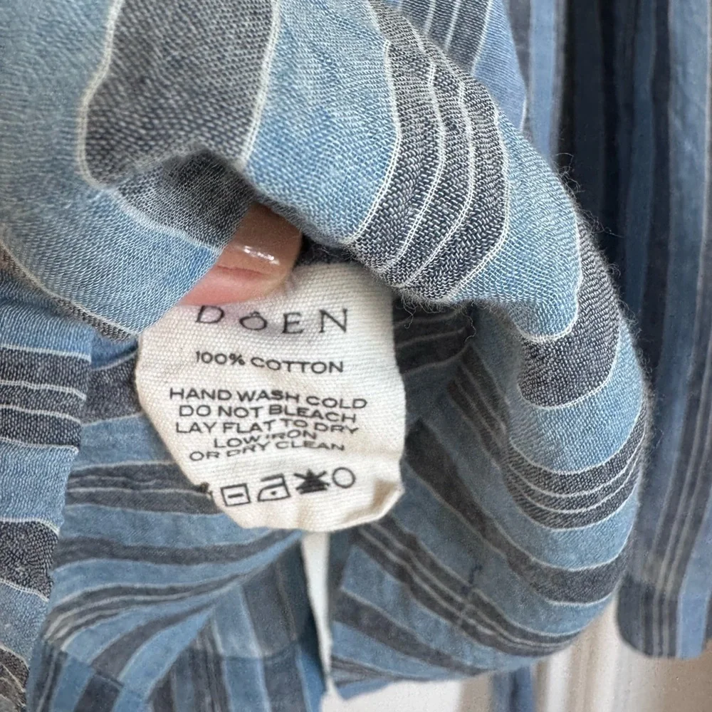 DOEN Jo Dress in Indigo Stripe - XS - Picture 4 of 5